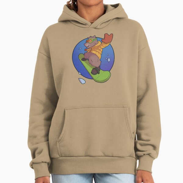 Snowboard capybara Hoodie