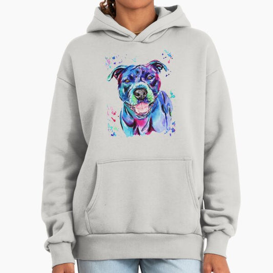 Watercolour Staffy Hoodie