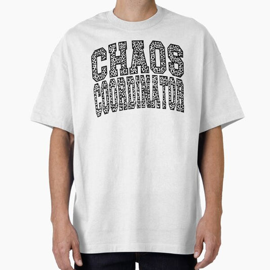 Chaos Coordinator Leopard Print Varsity Vibes T-Shirt