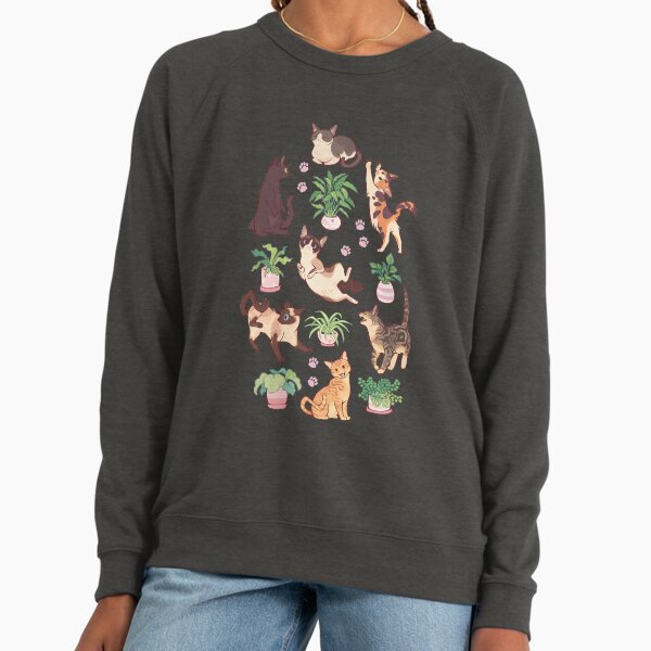 Cozy michis in pink Lightweight Sweatshirt