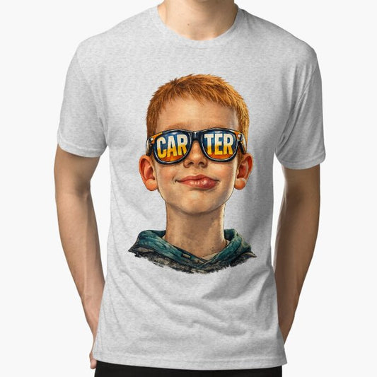 Carter Glasses Tri-blend T-Shirt