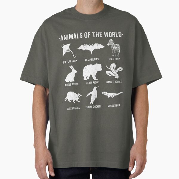 Simple Vintage Humor Funny Rare Animals of the World T-Shirt