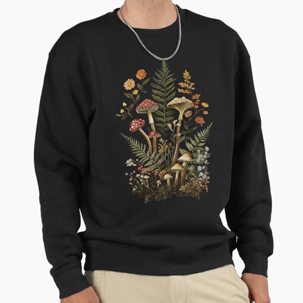 Witchy Woodland Mushrooms and Plants Sweatshirt