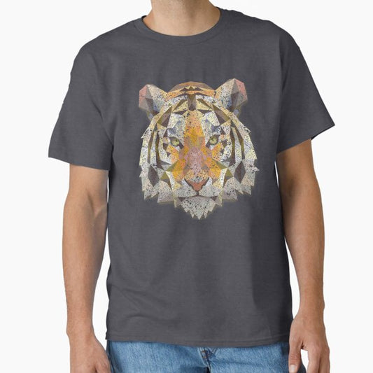 Polygonal Tiger print, abstract animal print T-Shirt