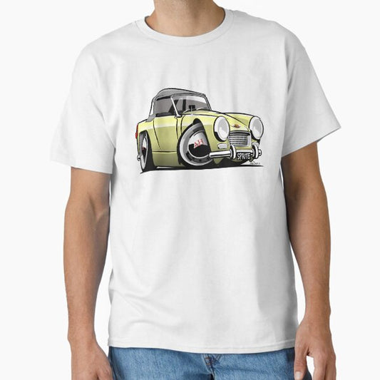 Austin Healey Sprite mark 2 yellow caricature T-Shirt