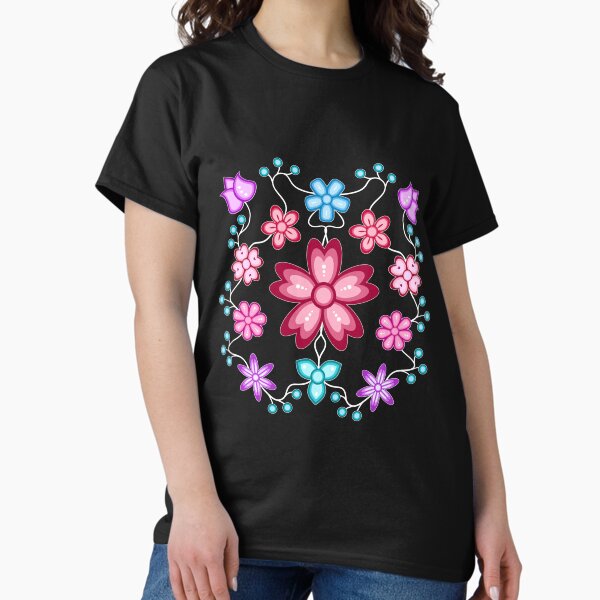 Ojibwe Spring Floral WAWEZHI CANADA T-Shirt