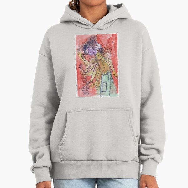 My Multiple Hang Ups drawing by Luke Foster Hoodie