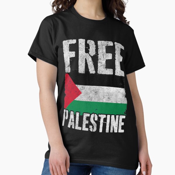 Free Palestine Save Gaza Palestinian Flag Support T-Shirt
