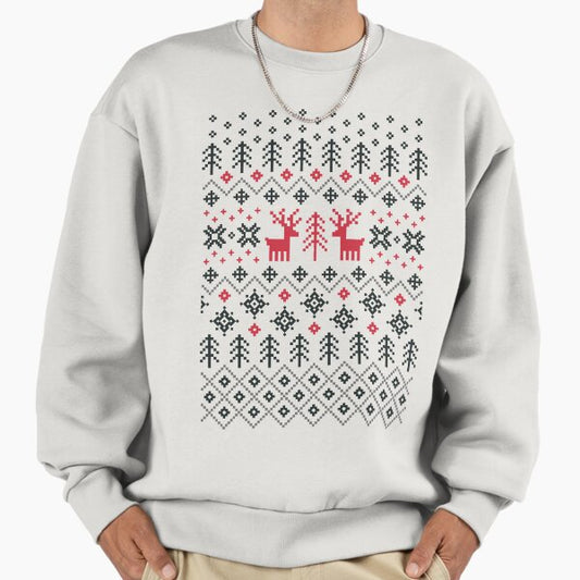 Holiday Sweater Pattern Sweatshirt