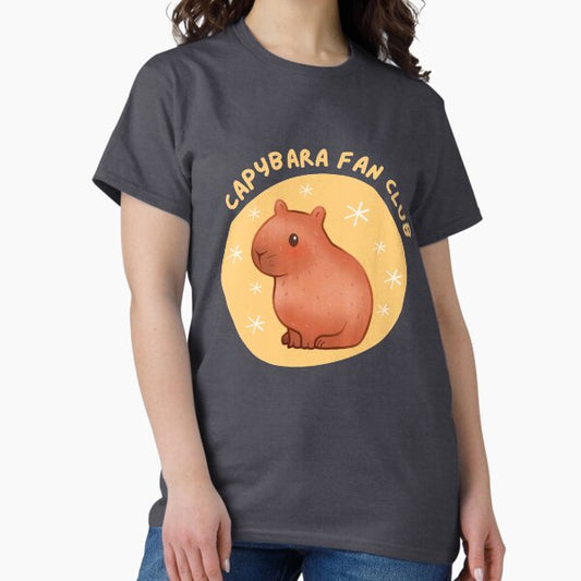 Cute Pastel Capybara Fan Club T-Shirt