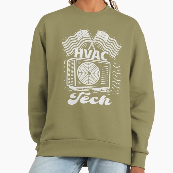 HVAC Technician Men American Flag USA Vintage design Sweatshirt