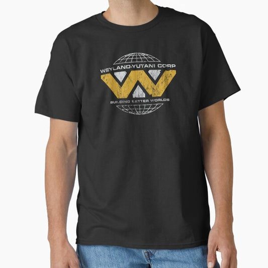 Weyland-Yutani Corp Building Better Worlds - worn version T-Shirt