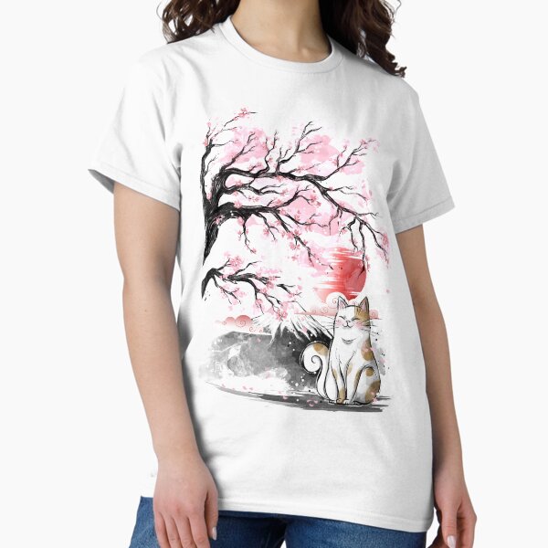 Sakura cat T-Shirt