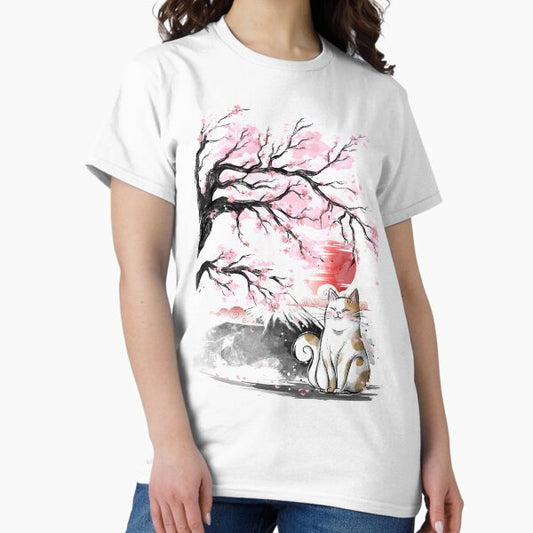 Sakura cat T-Shirt