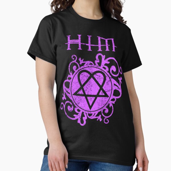 Him Ville Valo Band pink him Heartagram Razorblade Romance T-Shirt