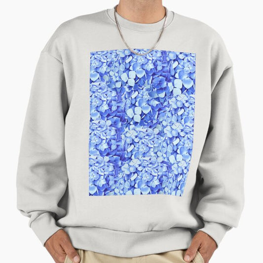 Blue Hydrangea Flower Sweatshirt