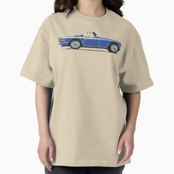 Sapphire Blue color TR6 – the Classic British Sports Car T-Shirt
