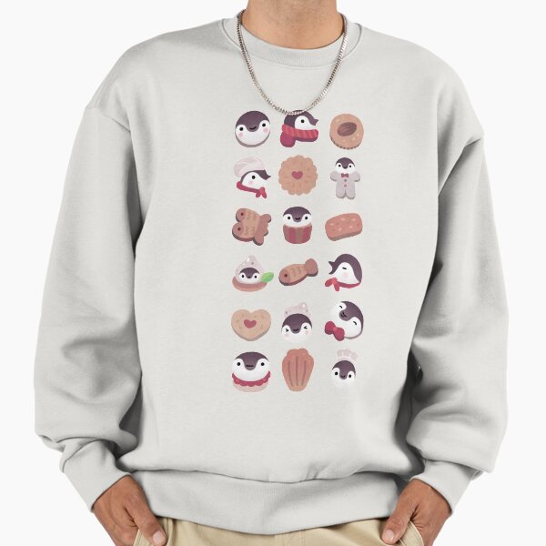 Cookie cream penguin - brown pattern Sweatshirt