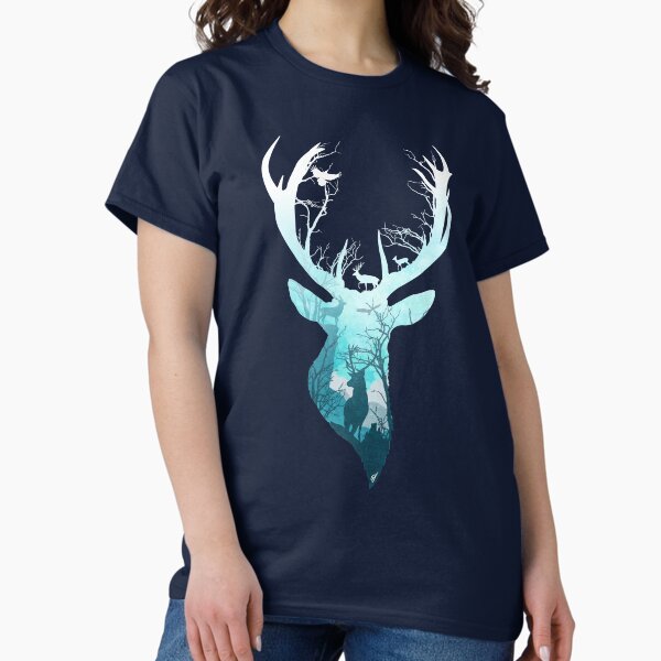 Deer Blue Winter T-Shirt