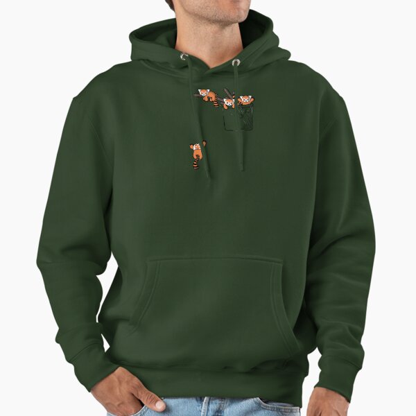 Pocket Red Panda Bears Hoodie