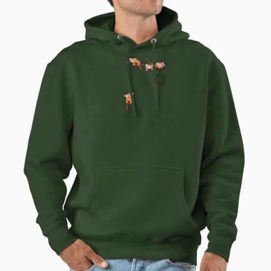 Pocket Red Panda Bears Hoodie