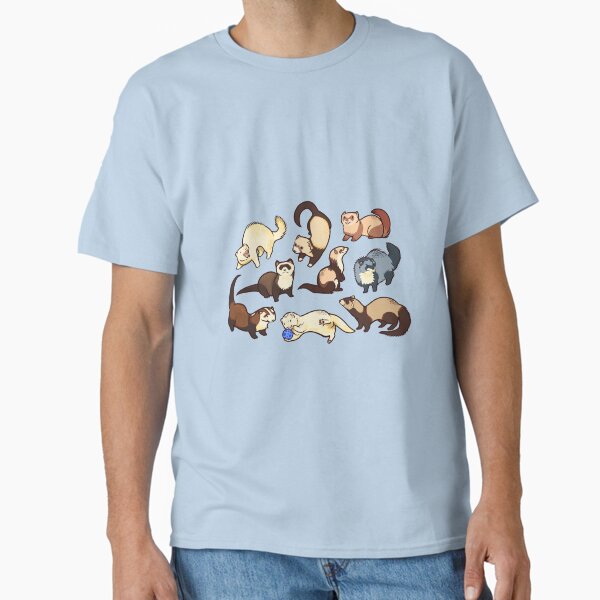 Cat snakes in blue T-Shirt