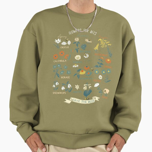 Flowers For Bees (Color) Sweatshirt
