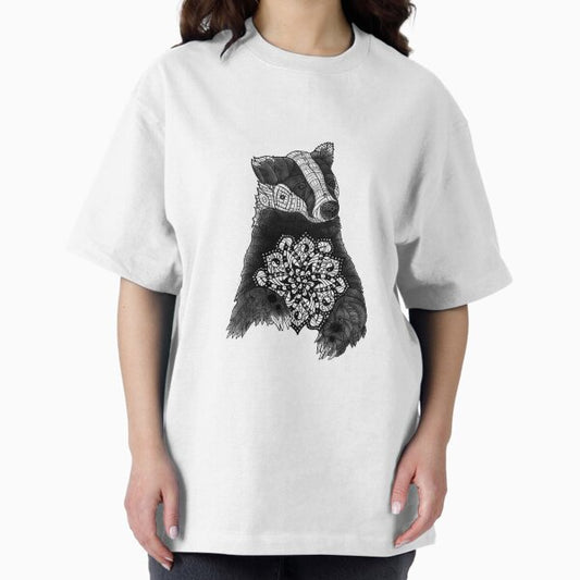 Balanced mandala badger tattoo T-Shirt
