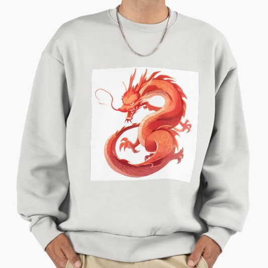 Oriental Red Dragon Sweatshirt