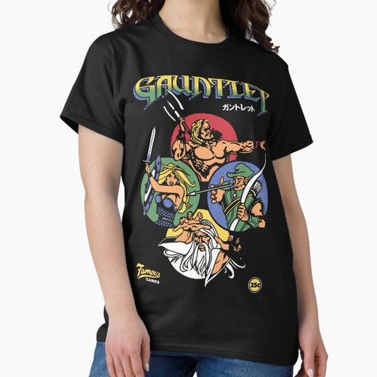 Gauntlet Retro Vintage Arcade Gaming T-Shirt