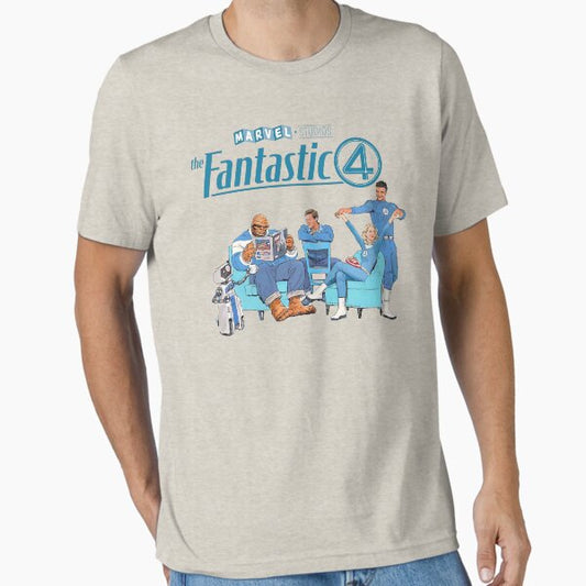 Fantastic Four Pedro Pascal Movies Poster Fan Art T-Shirt
