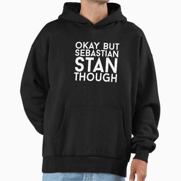 Sebastian Stan - White Text Hoodie