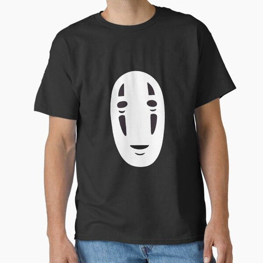 No Face of Spirited Away with Japanese Kanji Studio Ghibli Inspired Square 3 T-Shirt