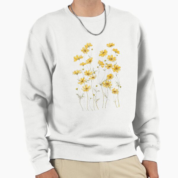 Yellow Cosmos Flowers Sweatshirt
