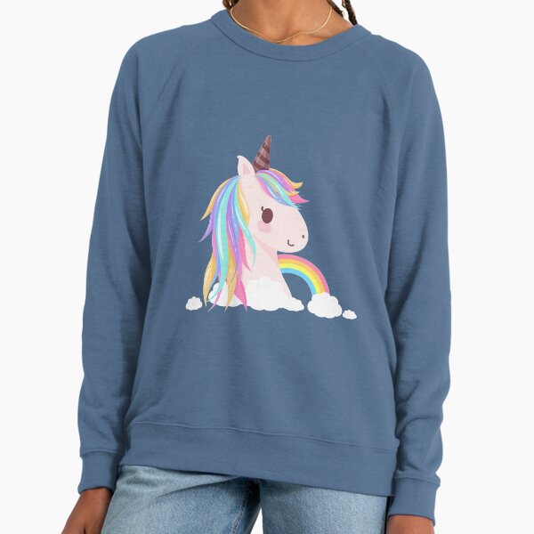 Cute baby unicorn Lightweight Sweatshirt