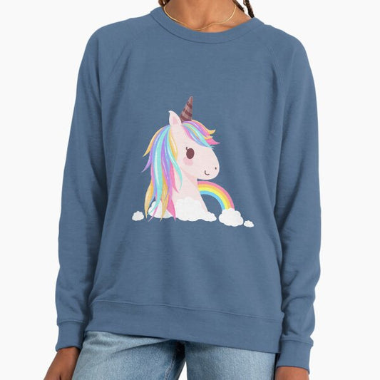 Cute baby unicorn Lightweight Sweatshirt