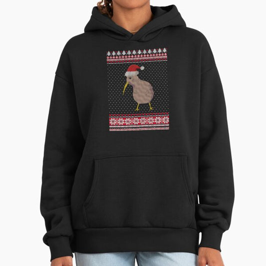 New Zealand Kiwi Bird Ugly Christmas Sweater Winter Gift Santa Cap Hoodie