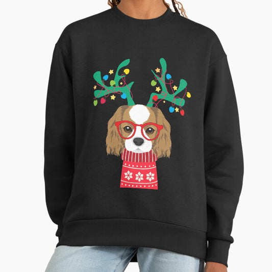 Cavalier King Charles Spaniel Funny Holiday Xmas Christmas Sweatshirt