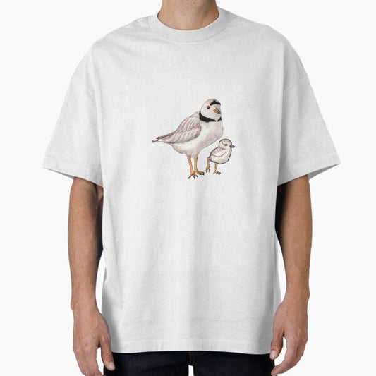 Piping Plover with Chick T-Shirt