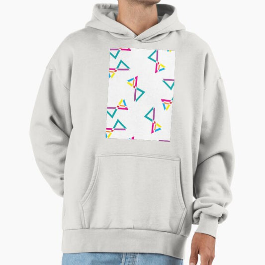 Patterns, geometric shapes, candy, hourglasses, infinity. Hoodie