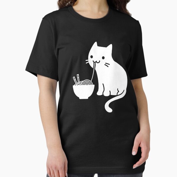 Cute Cat Eating Ramen T-Shirt