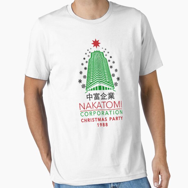 Nakatomi Corporation Christmas Party Tower Snowflakflake T-Shirt
