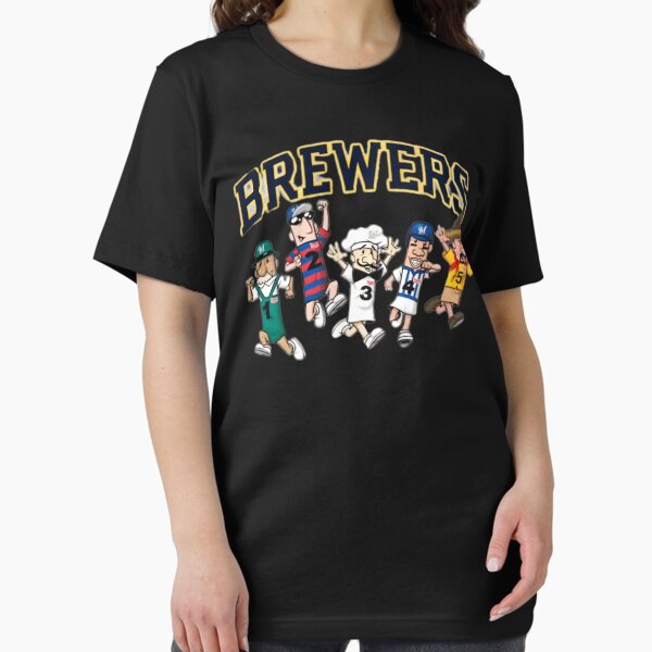 Brewers Sausage Mascot Race Cartoon Sports Parody Design T-Shirt