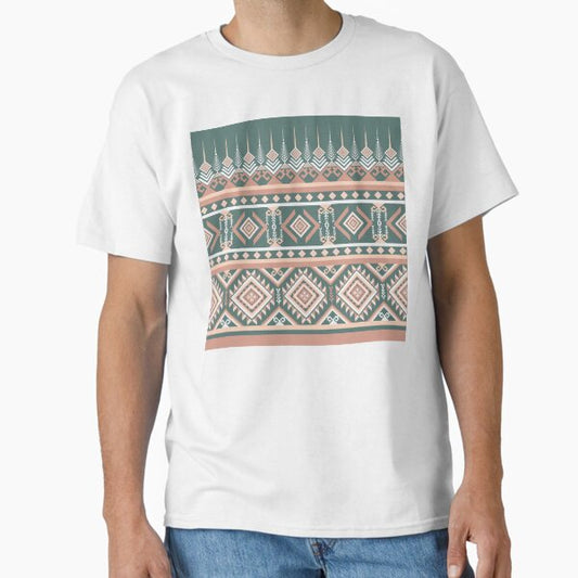 Vintage Geometric Abstract Ethnic Pattern. T-Shirt