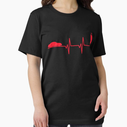 Slot Car Racing Heartbeat Pulse Gift For Slot Car Lovers T-Shirt
