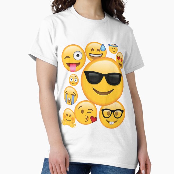 Emoji Pack ComboT-shirt Emoticon Smily Face Tshirt T-Shirt