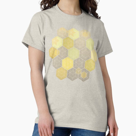 Lemon & Grey Honeycomb T-Shirt