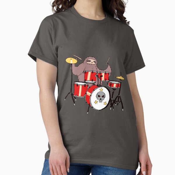 Drum Set Sloth T-Shirt