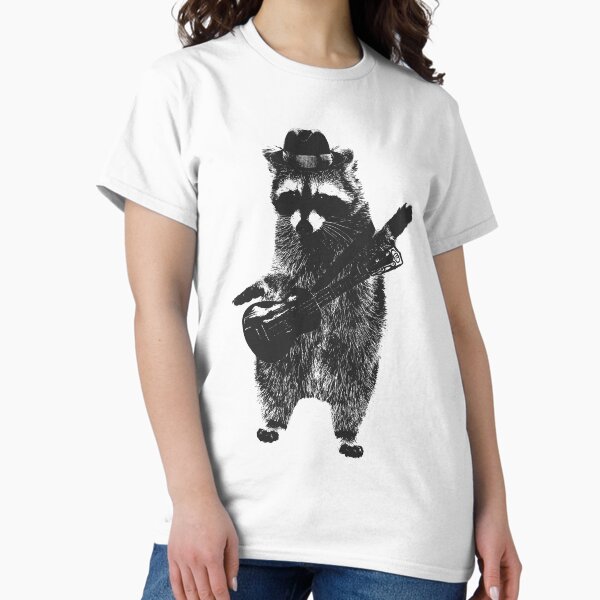 Raccoon wielding ukulele T-Shirt