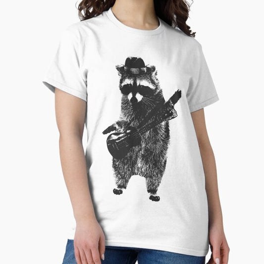 Raccoon wielding ukulele T-Shirt